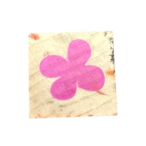 Mini 4 Leaf Clover Or Flower Unbranded Rubber Stamp - Picture 1 of 2